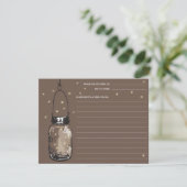 Mason Jar & Fireflies Rezept Card (Stehend Vorderseite)