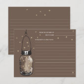 Mason Jar & Fireflies Rezept Card (Vorne/Hinten)