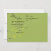 Mason Jar Firefly Blitzing Bug Save the Date (Rückseite)