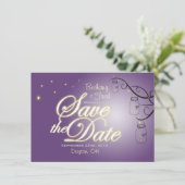Mason Jar Firefly Blitzing Bug Save the Date (Stehend Vorderseite)