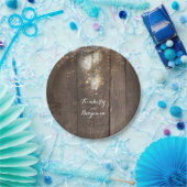 Mason Jar Firefly Lighting Rustikale Hochzeit Pappteller (Party)