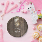 Mason Jar Firefly Lighting Rustikale Hochzeit Pappteller (Party)