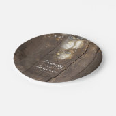 Mason Jar Firefly Lighting Rustikale Hochzeit Pappteller (Schrägansicht)