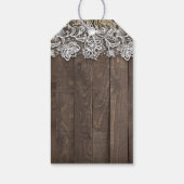 Mason Jar Firefly Lights Rustic Geschenkanhänger (Rückseite)