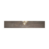 Mason Jar Firefly Lights Rustikales Holz Einladungsbanderole (Flach)