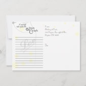 Mason Jar & Firefly Save the Date Postcard (Rückseite)