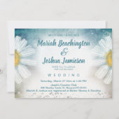 *~* Mason Jar Floral Rustikale Hochzeit Einladung (Rückseite)