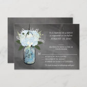 Mason Jar Floral | UAWG | RSVP Karte (Vorne/Hinten)