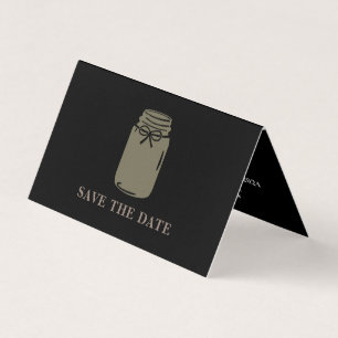 Mason Jar, Foto Save the Date Karte