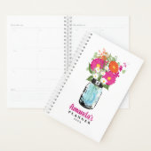 Mason Jar Fuchsia Pink Orange Gerber Daisies Planer (Anzeige)