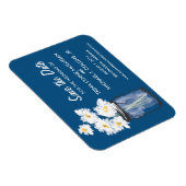 Mason Jar füllte sich Save the Date mit White Dais Magnet (Rechte Seite)