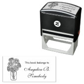 Mason Jar Gänseblümchen-Blumenstrauß-Exlibris Permastempel (Beispiel)