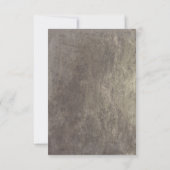 Mason Jar Gipskraut Rustic Wedding RSVP Cards Karte (Rückseite)