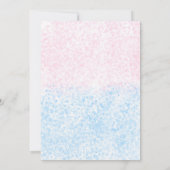 Mason Jar He or she Gender Reveal Baby Shower Invi Einladung (Rückseite)