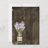 Mason Jar Hitched Country Wedding Einladungen (Rückseite)