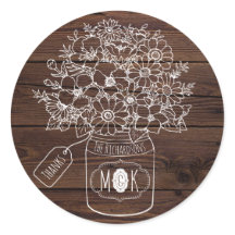 Mason Jar Hochzeit Jubiläum Wildblumen Rustikal