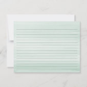 Mason Jar & Hydrangea Mint Green Recicard (Rückseite)