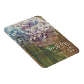 Mason Jar Hydrangeas Hochzeit retten das Datum Magnet (Rechte Seite)