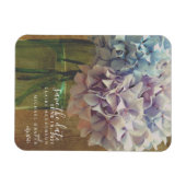 Mason Jar Hydrangeas Hochzeit retten das Datum Magnet (Horizontal)