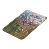 Mason Jar Hydrangeas Hochzeit retten das Datum Magnet (Linke Seite)