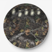 Mason Jar + Jagen Camouflage Party Teller für Dusc (Vorderseite)