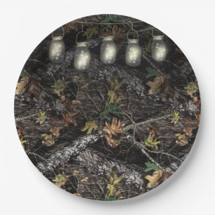 Mason Jar + Jagen Camouflage Party Teller für Dusc