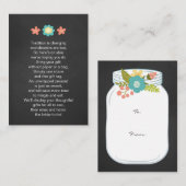 Mason Jar Keine Verpackung Display Brautparty Gesc Begleitkarte (Vorne/Hinten)