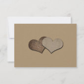 Mason Jar Kraft Paper Wedding RSVP (Rückseite)