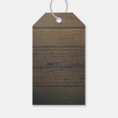 Mason Jar Leuchten und Herbstlaube Rustikaler Stal Geschenkanhänger (Rückseite)