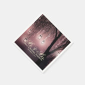 Mason Jar Lichter Baum rustikale Hochzeit Serviette (Ecke)