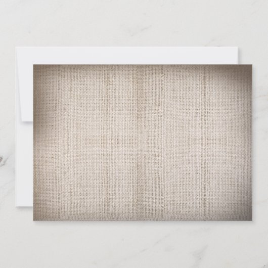 Mason Jar Lights - Burlap Lace Rustikale Hochzeit Einladung (Rückseite)