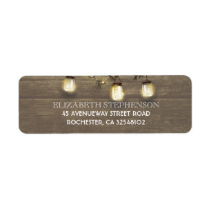 Mason Jar Lights Rustikale Barn Wedding