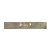 Mason Jar Lights Rustikale Hochzeit im Herbst Einladungsbanderole (Flach)