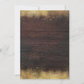 Mason Jar Lights und Rustic Wood Graduation Party Einladung (Rückseite)