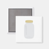 Mason Jar Magnet (Vorderseite/Rückseite)