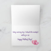 Mason Jar Melody - Anpassbare Muttertagskarte Karte (Innenseite)