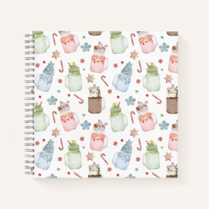 Mason Jar Milkshakes Candy Canes Weihnachts Rezept Notizblock