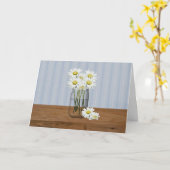 Mason Jar of Daisies Geburtskarte Karte (Gelbe Blume)