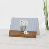 Mason Jar of Daisies Geburtskarte Karte (Vorderseite)