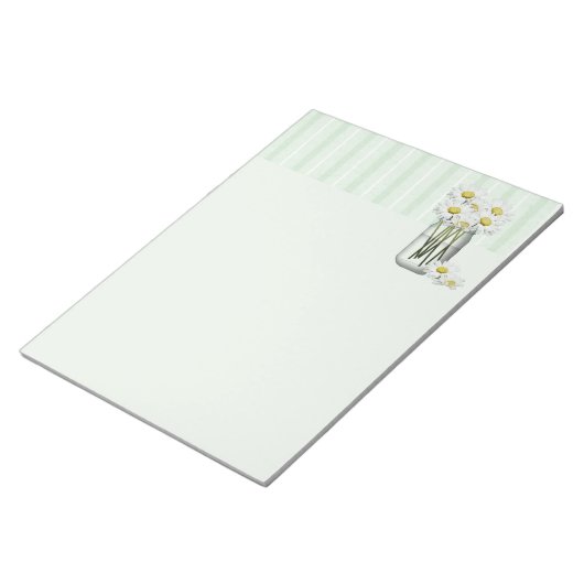 Mason Jar of Daisies Notepad Notizblock (angewinkelt)