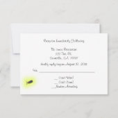 Mason Jar of Fireflies Empfang UAWG Einladung (Rückseite)