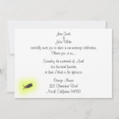 Mason Jar of Fireflies Hochzeitseinladung Einladung (Rückseite)