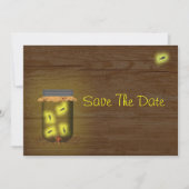 Mason Jar of Fireflies Save the Date (Vorderseite)