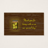 Mason Jar of Fireflies Wedding Hang Tag (Rückseite)