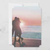 Mason Jar Peachy Heart Leaf Tree Save the Date (Rückseite)