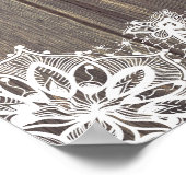 Mason Jar Pink Blumenzwiebeln Begrüßungszeichen Poster (Ecke)