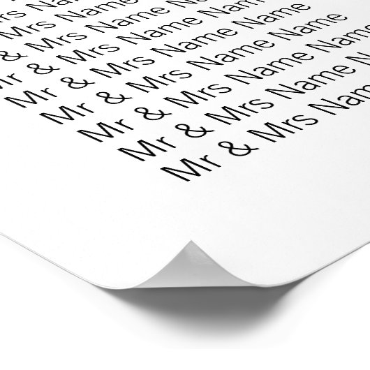 Mason Jar & Pink Heart Wedding Chart 10 Poster (Ecke)