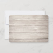 Mason Jar Pink Lilac Rustic Save the Date Card (Rückseite)