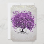 Mason Jar Radiant Lila Wedding Einladung (Rückseite)