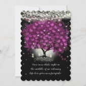 Mason Jar Radiant Lila Wedding Einladung (Rückseite)